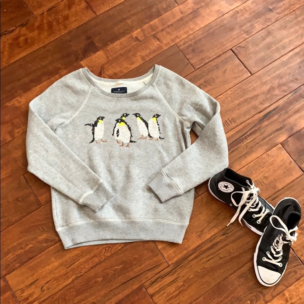 🌸 2/30 American Eagle Penguin Sweatshirt 🌸